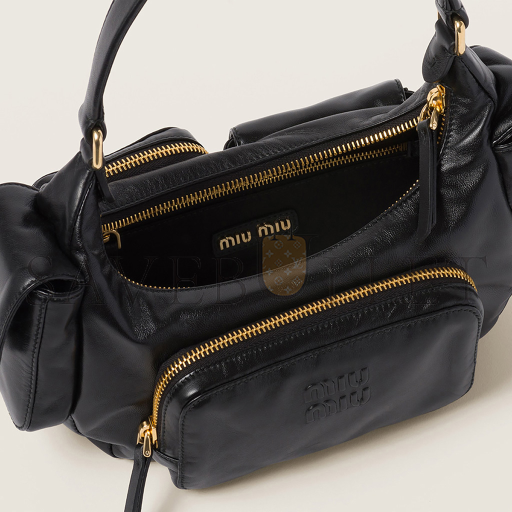 MIU MIU NAPPA LEATHER POCKET BAG 5BC146 (21*12*6cm)